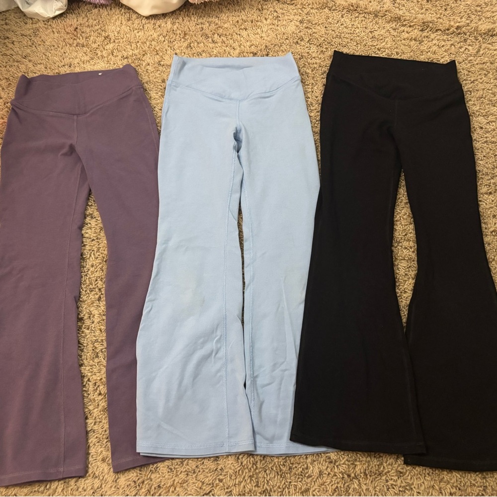 Old Navy Kids Flared Leggings - Lavender, Sky Blue, Black